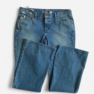 Vintage Y2K blue denim low rise flares